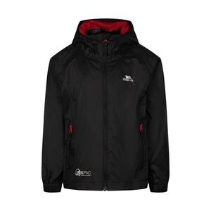 Trespass Childrens/Kids Qikpac Packaway Jacket / Black/Red